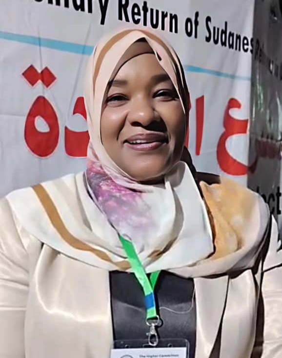 الناطق الرسمي باسم اللجنة العليا للعودة الطوعية من أوغندا ريم عبد الجليل